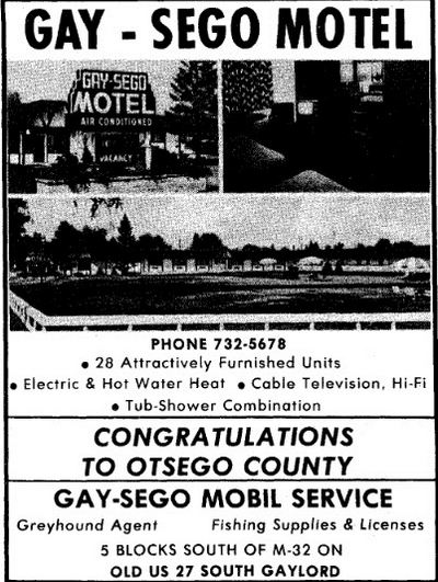 Gay-Sego Motel (Royal Crest Motel) - Newspaper Ad (newer photo)